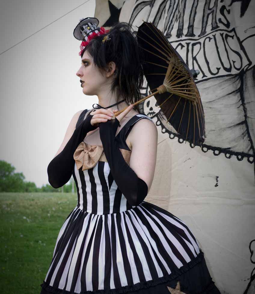 gothic circus dress