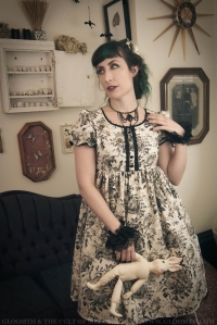gloomth victorian bird dress