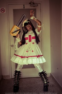 chainsaw nurse medical costume gloomth